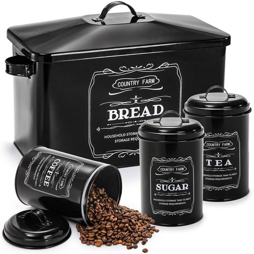 Yarlung metal bread box with - yarlung, 3
