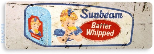 Tin sign sunbeam bread bakery - tin,